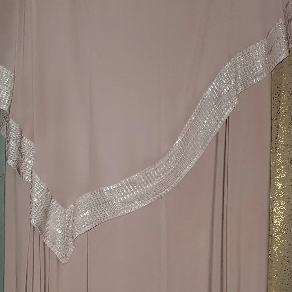 Jersey Sheath Dress and Metallic-Trimmed CapeletSL FASHIONS - Picture 7 of 7